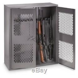 Metal Firearms Storage Gun Locker 36 x 42 Lockable Cabinet Shotgun 12 Long Rifle