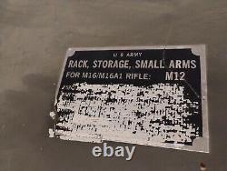 Military SMALL ARMS 10 RIFLE GUN RACK STORAGE Lockable Gun Army M12, Can Ship