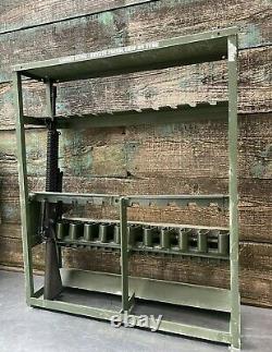 Military SMALL ARMS GUN RACK STORAGE 383 CARC GREENLockable Rifle Gun Army M12