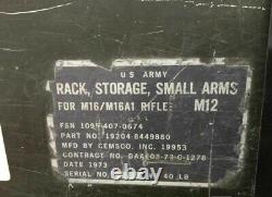 Military SMALL ARMS GUN RACK STORAGE Lockable Rifle Gun Army M12