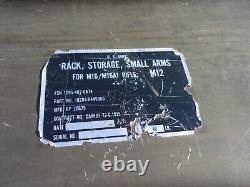 Military Surplus Rack Storage Small Arms Rifle Gun Pistol Us Army