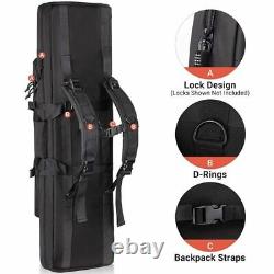 Military Tactical Double Gun Bag Rifle Magazine Backpack Airsoft Hunting Pack