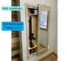 Mirror Safe, Hidden Storage Mirror In-wall Gun Safe Rifle Pistol, Color Sand