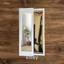 Mirror Safe, Hidden storage mirror In-wall gun safe rifle pistol, COLOR SAND