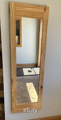 Mirror Safe, In-wall gun safe concealment cabinet rifle storage Rustic Hickory