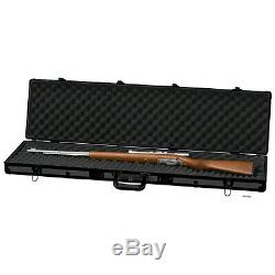 NEW Classic Long Rifle Case. Gun Storage Box. Aluminum. Hard Shell. Hunting Gear. Blk