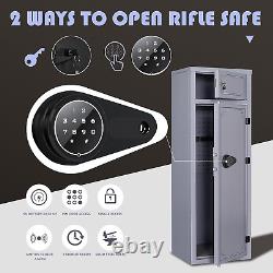 NEW Gun Safe for Home Rifle Shotguns & Pistols Digital Keypad Double Storage Ca