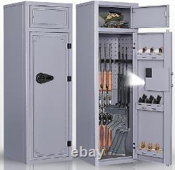 NEW Gun Safe for Home Rifle Shotguns & Pistols Digital Keypad Double Storage Ca