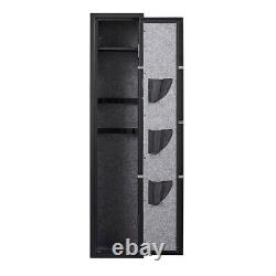 OUYESSIR Digital Keypad Gun Rifle Cabinet Steel Storage Security Cabinet Black