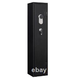 OUYESSIR Digital Keypad Gun Rifle Cabinet Steel Storage Security Cabinet Black
