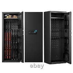PINTY Gun Safe for Home Rifle and Pistols Biometric Gun Cabinet and Ammo Storage