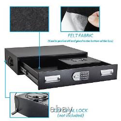 POCHAR Under Bed Gun Safe Drawer for AR Rifle Long Storage Case for Car Trunk