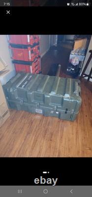 Pelican Hardigg Mobile Military Surplus 12-Rifle Gun Hard Case Storage Used