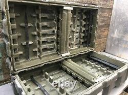Pelican Hardigg US Military Weapons Shipping Storage 12 Rifle Gun Hard Case Rack