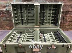 Pelican Hardigg US Military Weapons Shipping Storage 12 Rifle Gun Rack Hard Case