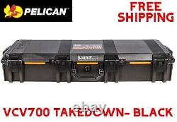 Pelican VCV700-BLK Takedown Gun Case 36.5x14.5x6 Black Firearm Storage
