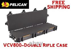 Pelican VCV800-Double Rifle Case 53x16x6 Black Tactical Firearm Storage