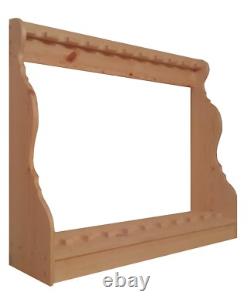 Pine Wooden Locking Vertical Gun Rack 8 Place Rifle Shotgun Storage Display