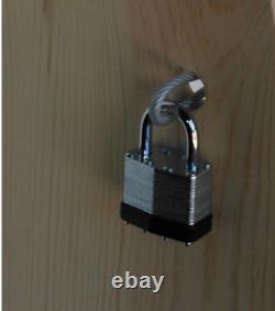 Pine Wooden Locking Vertical Gun Rack 8 Place Rifle Shotgun Storage Display