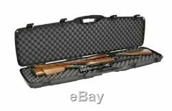 Plano Heavy Duty Hard Lockable Double 2 Rifles Gun Travel Case Hunting Storage