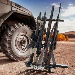 Portable Folding Rifle Rack Stand Freestanding Indoor Gun Racks Stand Shooting