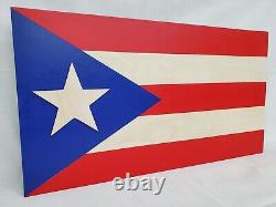 Puerto Rico Flag Gun Concealment Cabinet Secret Hidden Storage Safe Furniture