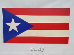 Puerto Rico Flag Gun Concealment Cabinet Secret Hidden Storage Safe Furniture