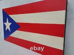 Puerto Rico Flag Gun Concealment Cabinet Secret Hidden Storage Safe Furniture