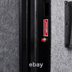 Quick Access 5-6 Rifle Storage Case Keypad Steel Gun Safe w Alarm System USA