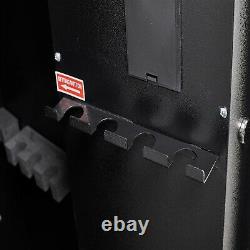 Quick Access 5 Rifles Steel Security Gun Safe Box Cabinet Fingerprint Storage