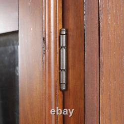 RIFLE SHOTGUN CABINET 8 Gun Key Lock Wooden Storage Display Cabinet