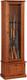 Rifle Shotgun Cabinet 8 Gun Key Lock Wooden Storage Display Cabinet Brown New