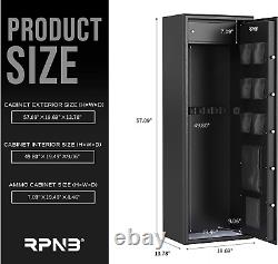 RPNB 10 Rifles Gun Safe Large Biometric Rifle Safe, 10-Gun Home Safe