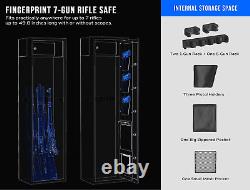 RPNB 7-Gun Rifle, Security Cabinet, Rifle Safe Biometric Fingerprint