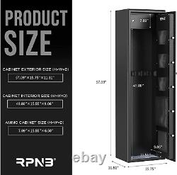 RPNB 7 Rifles Gun Safe Large Biometric Rifle Safe, Home Safe