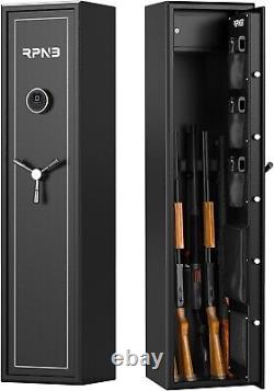 RPNB Rifle Safe Biometric Fingerprint, 5-Gun Rifle Security Cabinet