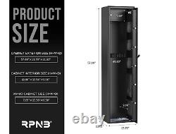 RPNB Rifle Safe Biometric Fingerprint, 5-Gun Rifle Security Cabinet