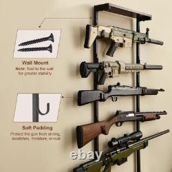 Rack Floor Rifle Rack Holds up 5 Guns Indoor Gun Rack for Wall Mount Gun Display