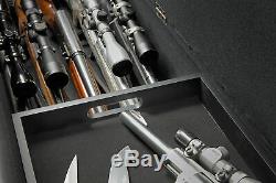 Red 5 Gun Hidden Security Bench Concealment Storage Rifle Key Lock Ammo Hunter