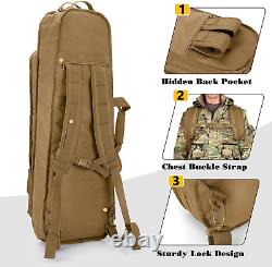 Rifle Bag Backpack Fits 36 Rifles Soft Rifle Case 3 Magazine Holders Padded Sho