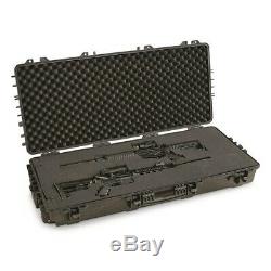 Rifle Compound Bow Hard Carry Case Wheels Padded Waterproof 2 Gun Storage TSA