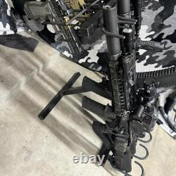 Rifle Gun Rack Folding Portable Heavy-Duty Steel Holds 7 Pistols and 4 Rifles