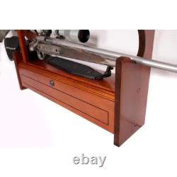 Rifle Gun Rack Organizer Wood Wall Rack Storage Home Room Safe Security 4 Guns