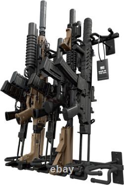 Rifle Gun Rack Storage for 6 Winchester Remington Ruger Heavy Duty Steel US Made