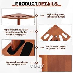 Rifle Gun Rack Wood Corner Wall Display Rack Shotgun Stand Gun Holder for 5 Guns