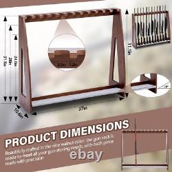 Rifle Gun Racks Freestanding Gun Display Stand Soft Padding Home Safe Heavy Duty