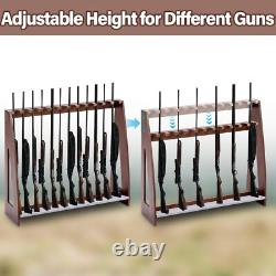Rifle Gun Racks Freestanding Gun Display Stand Soft Padding Home Safe Heavy Duty