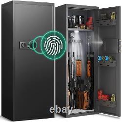 Rifle Gun Safe, 10-12 Gun Safes for Rifle and Shotgun, Fingerprint Rifle Safe