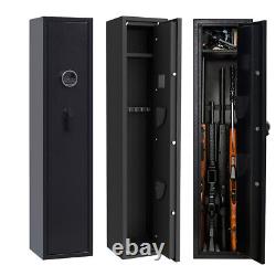 Rifle Gun Safe Biometric Quick Access Firearm Storage Metal Long Gun Gun Cabinet