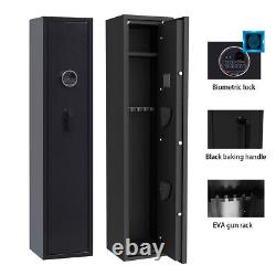 Rifle Gun Safe Biometric Quick Access Firearm Storage Metal Long Gun Gun Cabinet